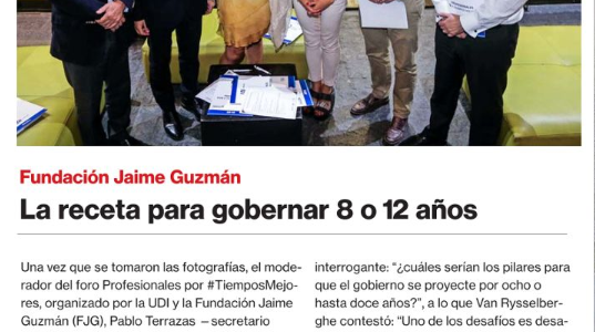 FJG: La receta para gobernar 8 o 12 años