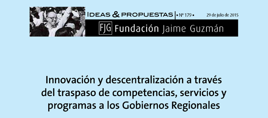 Innovación y descentralización a través del traspaso de competencias, servicios y programas a los  Gobiernos Regionales