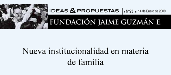 Nueva institucionalidad en materia de familia