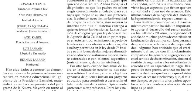 Reforma educacional de Bachelet: Menos libertad, menos justicia