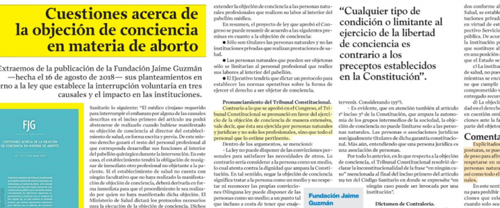 Ideas & Propuestas sobre objeción de conciencia y aborto en La Segunda