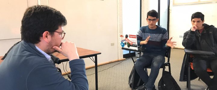 Emiliano García estuvo Temuco y Valdivia en taller de formación para jóvenes universitarios